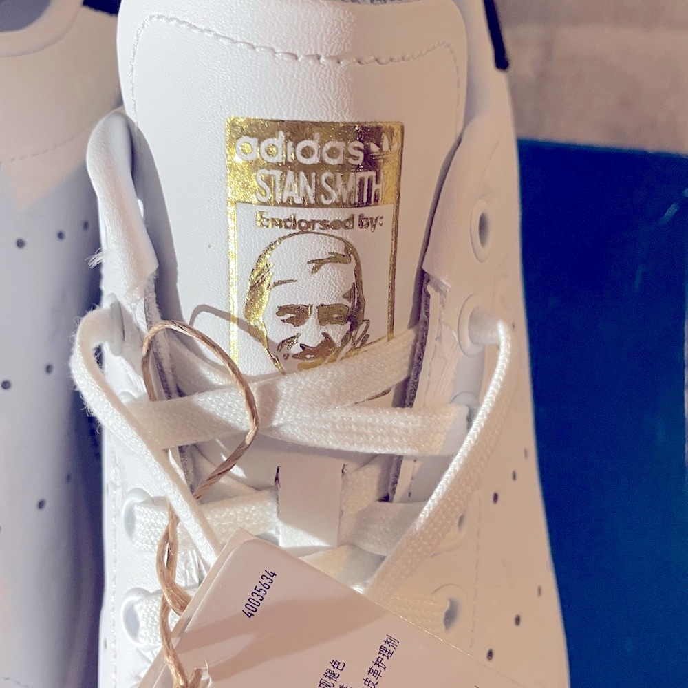Adidas Women's Stan Smith White Leather Classic Shoes FZ6371 New in Box size 7.5 - Picture 9 of 16